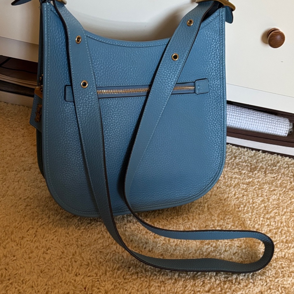 COACH Blue Leather Shoulder Bag